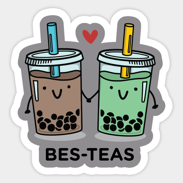 BES-TEAS pun Sticker by alexanderkansas